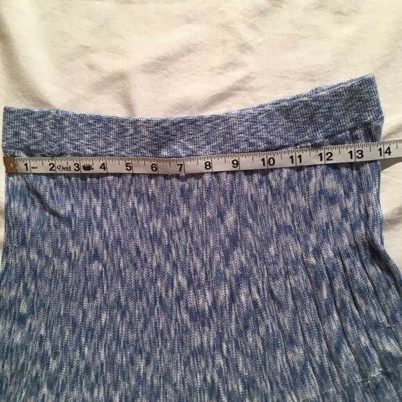 Free People Gold Coast Knit Maxi Skirt in Bottle Blue, size Medium - Picture 9 of 13